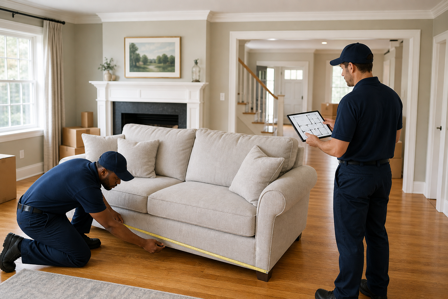 Movers planning NJ to NYC apartment move for Lincoln Moving & Storage